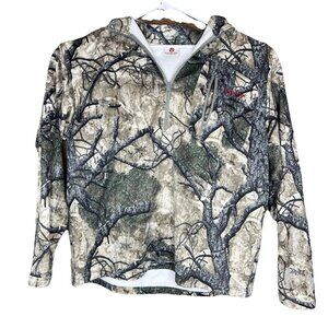 Kryptek Men’s XL  1/4 Zip Long Sleeve Pullover Hoodie Shirt Dominant DNA Camo
